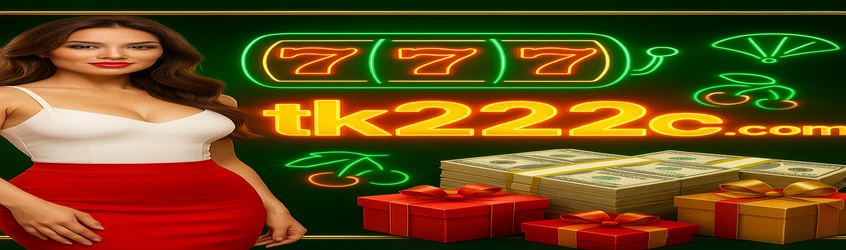 tk222 র প্ল্যাটফর্মের বাংলায় ব্যানার—ভিআইপি অবস্থায় আপগ্রেড করলে ৯০ লাখ টাকার বোনাস; পাশে একজন নারী ও একটি আর্কেড গেম ও নগদ অর্থের স্তূপ দেখা যায়।